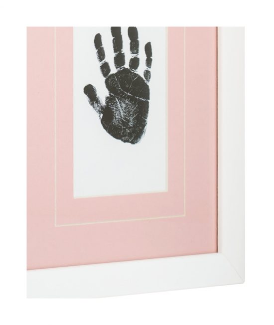 baby frame pink double inkpad side detail