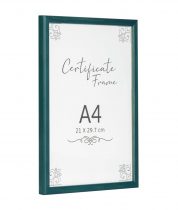 A4 blue classic quality frame side