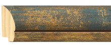 Μπλε-χρυσή κοίλη κορνίζα frame piece
