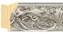 Elegant silver leaf frame frame piece