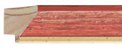 CONTEMPORARY HANDMADE RED FRAME frame piece