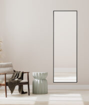 rectangular floor mirror black filotechno